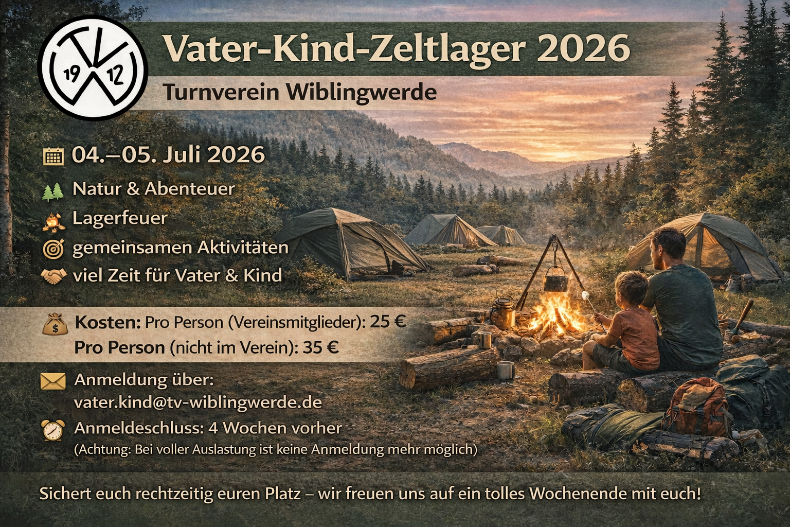 Vater-Kind-Zeltlager 2026